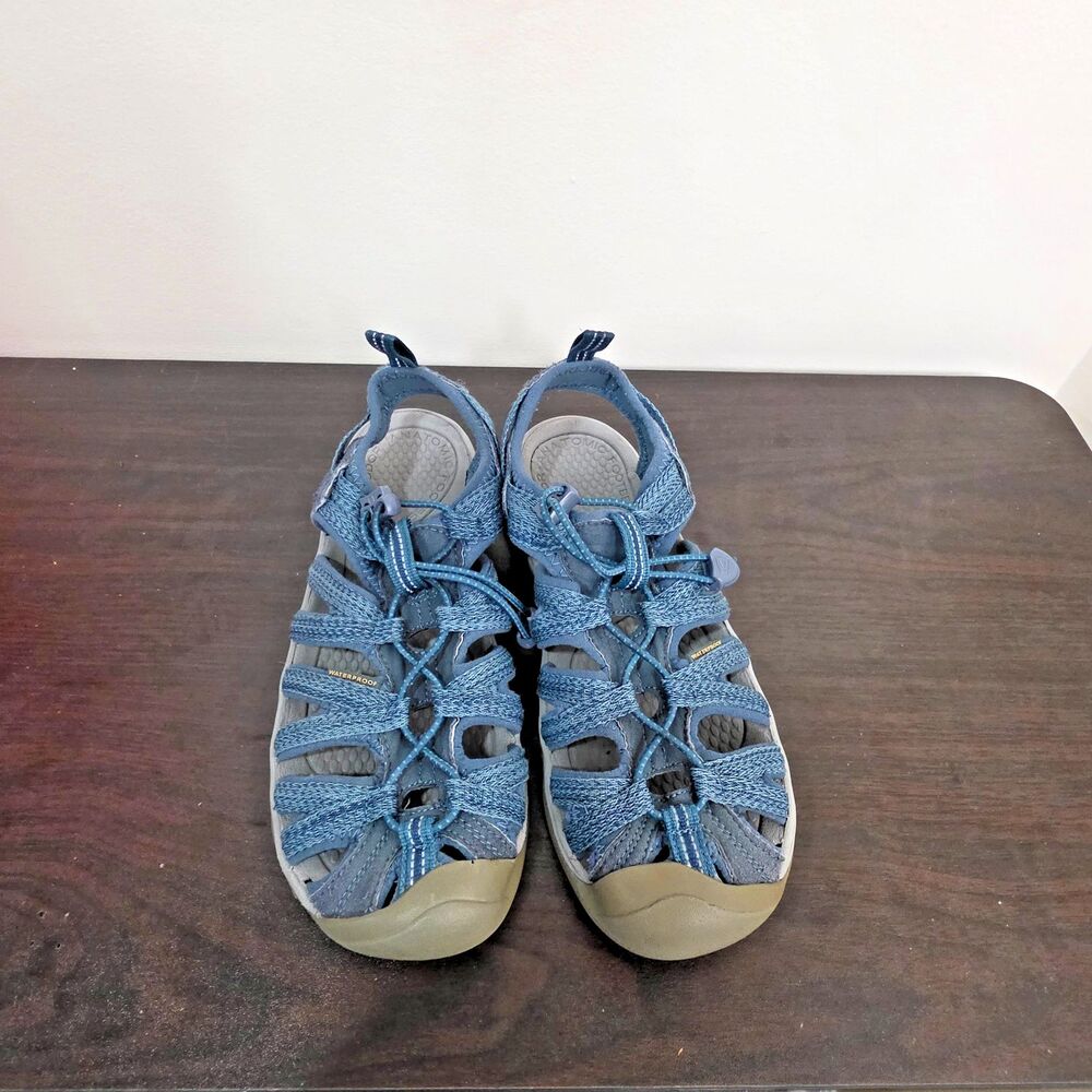 Keen Whisper Womens 1017357 Gray Blue Waterproof Sport Washable Sandals Size 9.5